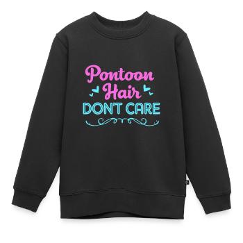 Pontonboot Boot Boote - Kinder Premium Organic Sweatshirt - Schwarz - Vorne - AI Model Kid Female (0cm)