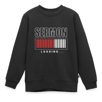 Pfarrer - Kinder Premium Organic Sweatshirt - Schwarz - Vorne - AI Model Kid Female (0cm)