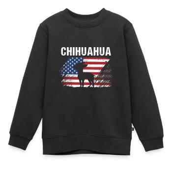 Chihuahua - Kinder Premium Organic Sweatshirt - Schwarz - Vorne - AI Model Kid Female (0cm)