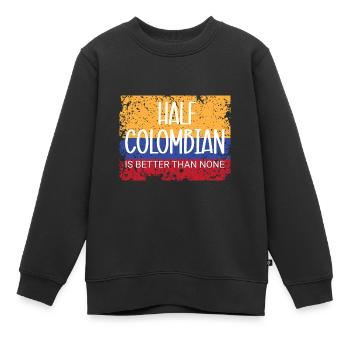 Kolumbien - Kinder Premium Organic Sweatshirt - Schwarz - Vorne - AI Model Kid Female (0cm)