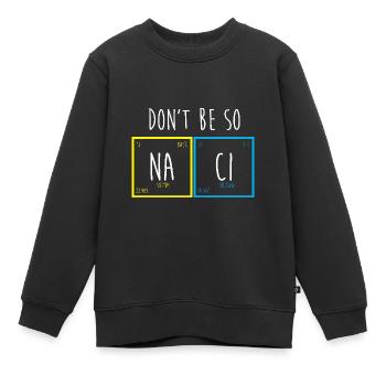 Tableau périodique - Sweat Premium enfant bio - noir - Devant - AI Model Kid Female (0cm)