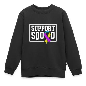 Blasenkrebs Krebs Blase - Kinder Premium Organic Sweatshirt - Schwarz - Vorne - AI Model Kid Female (0cm)