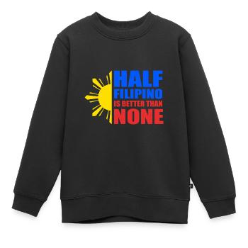 Philippinisch Philippinen - Kinder Premium Organic Sweatshirt - Schwarz - Vorne - AI Model Kid Female (0cm)
