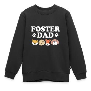 Hund Rettung Tierrechte Tierrettung Tierheim - Kinder Premium Organic Sweatshirt - Schwarz - Vorne - AI Model Kid Female (0cm)