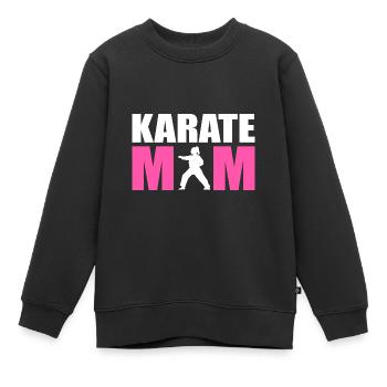 Karate Selbstverteidigung Kampfsport - Kinder Premium Organic Sweatshirt - Schwarz - Vorne - AI Model Kid Female (0cm)