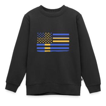 Schweden Schwedisch - Kinder Premium Organic Sweatshirt - Schwarz - Vorne - AI Model Kid Female (0cm)