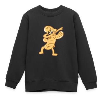 Tanzen Steppen Abrocken Beaten Dancen Ingwer - Kinder Premium Organic Sweatshirt - Schwarz - Vorne - AI Model Kid Female (0cm)