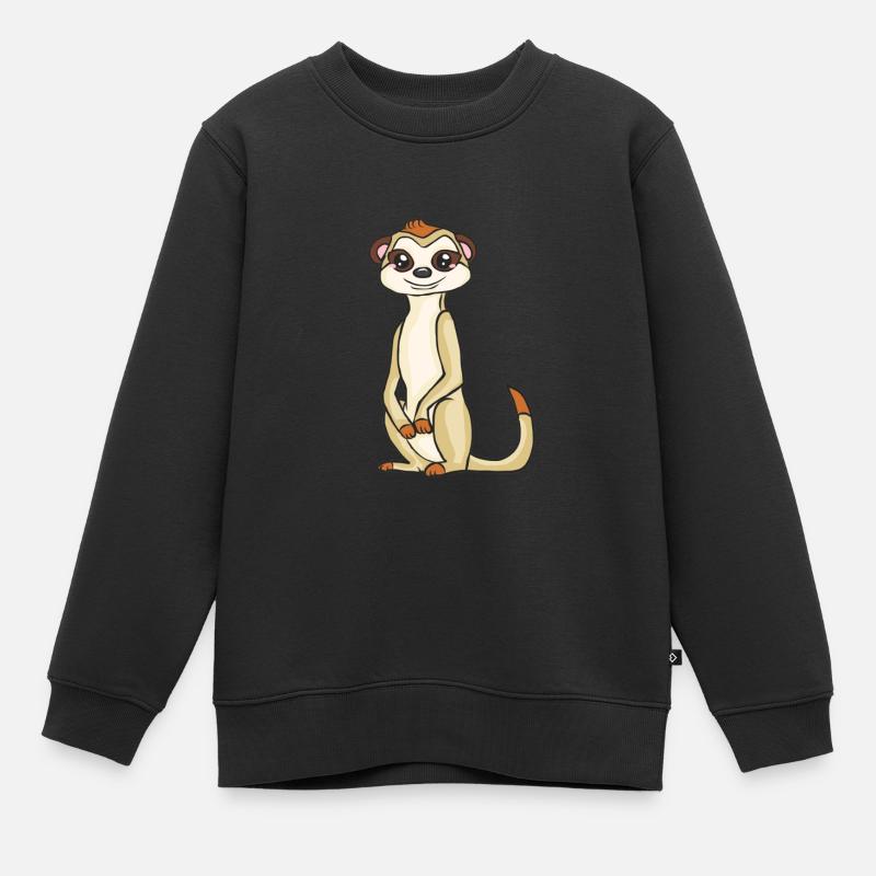 Erdmännchen - Kinder Premium Organic Sweatshirt - Schwarz