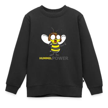 HUMMEL - Kinder Premium Organic Sweatshirt - Schwarz - Vorne - AI Model Kid Female (0cm)