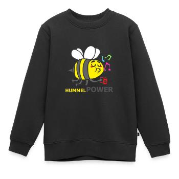HUMMEL - Kinder Premium Organic Sweatshirt - Schwarz - Vorne - AI Model Kid Female (0cm)