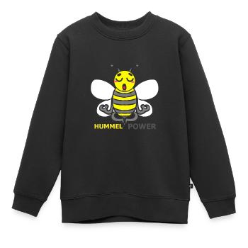 HUMMEL - Kinder Premium Organic Sweatshirt - Schwarz - Vorne - AI Model Kid Female (0cm)