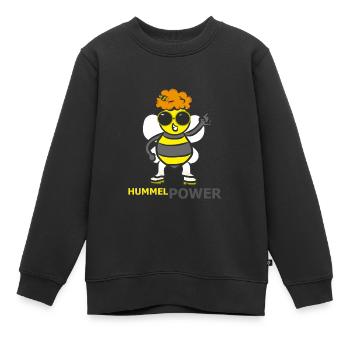 HUMMEL - Kinder Premium Organic Sweatshirt - Schwarz - Vorne - AI Model Kid Female (0cm)