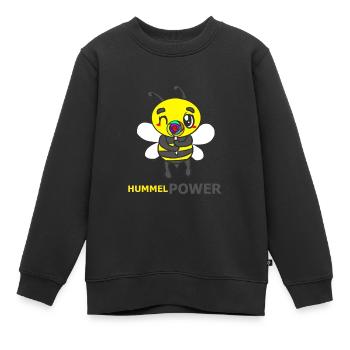 HUMMEL - Kinder Premium Organic Sweatshirt - Schwarz - Vorne - AI Model Kid Female (0cm)
