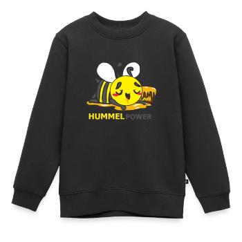 HUMMEL - Kinder Premium Organic Sweatshirt - Schwarz - Vorne - AI Model Kid Female (0cm)