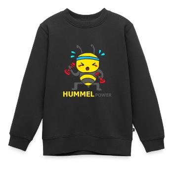 HUMMEL - Kinder Premium Organic Sweatshirt - Schwarz - Vorne - AI Model Kid Female (0cm)