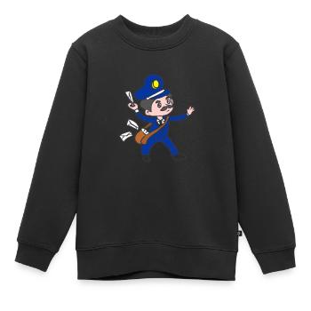 Facteur Facteur Facteur - Sweat Premium enfant bio - noir - Devant - AI Model Kid Female (0cm)