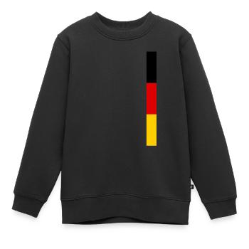 Allemagne Drapeau Allemagne Drapeau Allemand Allemand - Sweat Premium enfant bio - noir - Devant - AI Model Kid Female (0cm)