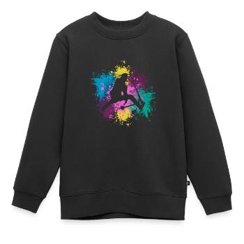 Stunt Scooter Jump Scooters - Sweat Premium enfant bio - noir - Devant - AI Model Kid Female (0cm)