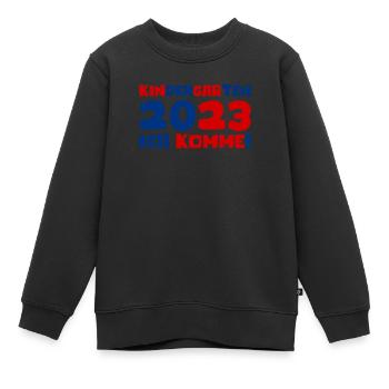 Kindergarten 2023 Ich Komme Mädchen Kita Geschenk - Kinder Premium Organic Sweatshirt - Schwarz - Vorne - AI Model Kid Female (0cm)