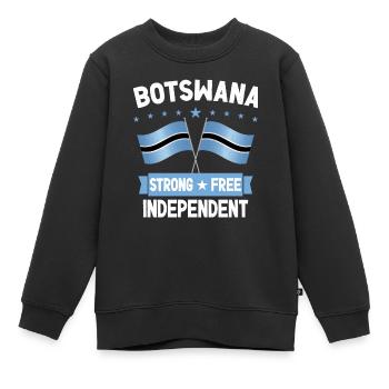 Botswana - Kinder Premium Organic Sweatshirt - Schwarz - Vorne - AI Model Kid Female (0cm)