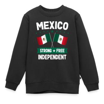 Mexiko - Kinder Premium Organic Sweatshirt - Schwarz - Vorne - AI Model Kid Female (0cm)