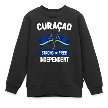 Curaçao - Kinder Premium Organic Sweatshirt - Schwarz - Vorne - AI Model Kid Female (0cm)