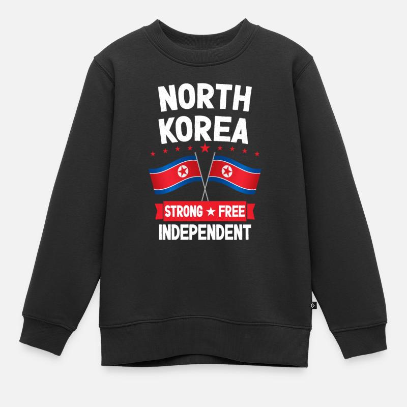 Korea Północna - Bluza Premium dziecięca bio - czarny