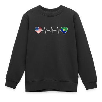 Christmas Island - Kids Premium Organic Sweatshirt - black - Front - AI Model Kid Female (0cm)
