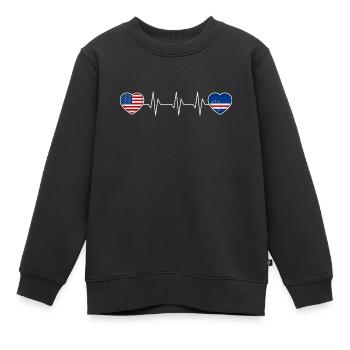 Kap Verde - Kinder Premium Organic Sweatshirt - Schwarz - Vorne - AI Model Kid Female (0cm)