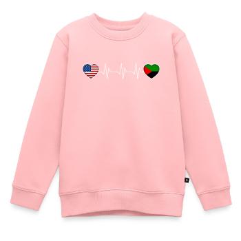 Martinique - Sweat Premium enfant bio - rose - Devant - AI Model Kid Female (0cm)