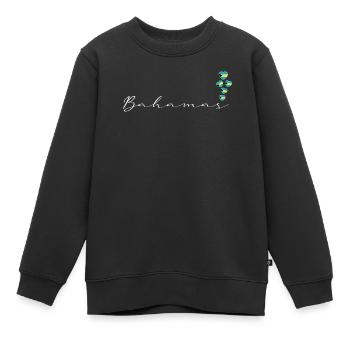 Bahamas - Sweat Premium enfant bio - noir - Devant - AI Model Kid Female (0cm)