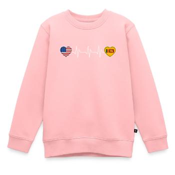 Sri Lanka - Kinder Premium Organic Sweatshirt - Rosa - Vorne - AI Model Kid Female (0cm)