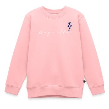 Anguilla - Sweat Premium enfant bio - rose - Devant - AI Model Kid Female (0cm)