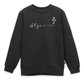 Algerien - Kinder Premium Organic Sweatshirt - Schwarz - Vorne - AI Model Kid Female (0cm)