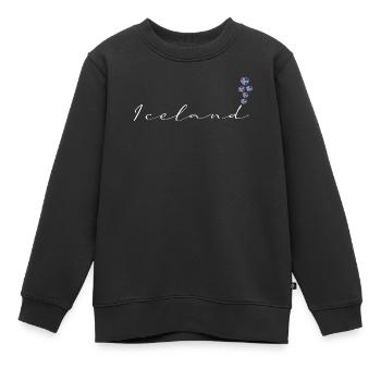 Island - Kinder Premium Organic Sweatshirt - Schwarz - Vorne - AI Model Kid Female (0cm)