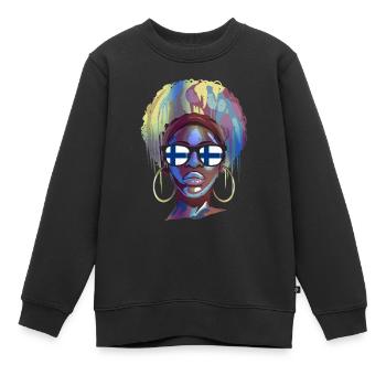 Finnland - Kinder Premium Organic Sweatshirt - Schwarz - Vorne - AI Model Kid Female (0cm)