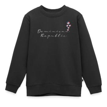 Dominikanische Republik - Kinder Premium Organic Sweatshirt - Schwarz - Vorne - AI Model Kid Female (0cm)