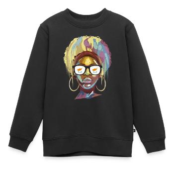 Zypern - Kinder Premium Organic Sweatshirt - Schwarz - Vorne - AI Model Kid Female (0cm)