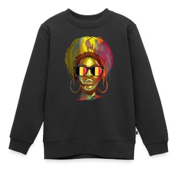 Belgien - Kinder Premium Organic Sweatshirt - Schwarz - Vorne - AI Model Kid Female (0cm)