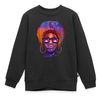 Kambodscha - Kinder Premium Organic Sweatshirt - Schwarz - Vorne - AI Model Kid Female (0cm)
