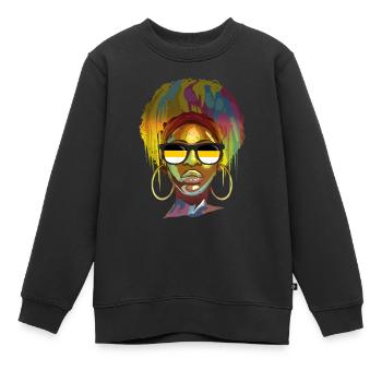 Russisches Kaiserreich - Kinder Premium Organic Sweatshirt - Schwarz - Vorne - AI Model Kid Female (0cm)