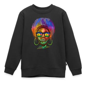 Nouvelle Calédonie - Sweat Premium enfant bio - noir - Devant - AI Model Kid Female (0cm)
