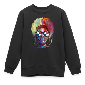 Panama - Kinder Premium Organic Sweatshirt - Schwarz - Vorne - AI Model Kid Female (0cm)