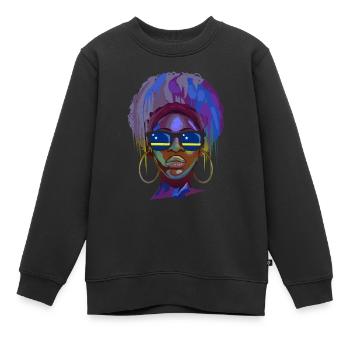 Curaçao - Kinder Premium Organic Sweatshirt - Schwarz - Vorne - AI Model Kid Female (0cm)