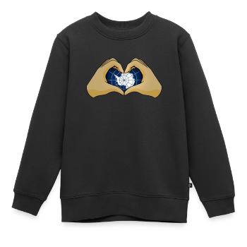 Antarctique - Sweat Premium enfant bio - noir - Devant - AI Model Kid Female (0cm)