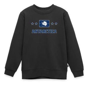 Antarctique - Sweat Premium enfant bio - noir - Devant - AI Model Kid Female (0cm)
