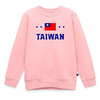 Taïwan - Sweat Premium enfant bio - rose - Devant - AI Model Kid Female (0cm)