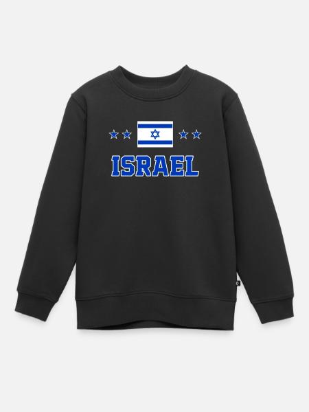 Israel - Kinder Premium Organic Sweatshirt - Schwarz