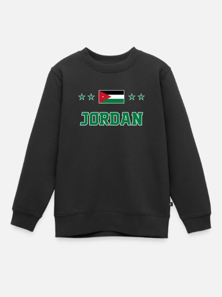 Jordanie - Sweat Premium enfant bio - noir