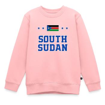 Sud Soudan - Sweat Premium enfant bio - rose - Devant - AI Model Kid Female (0cm)